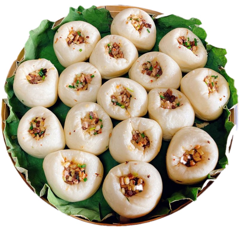 衢州龙游农家手工自制葱花馒头传统无添加特色传统中式糕点