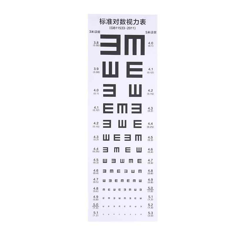 视力表挂图标准儿童家用视力测视表成人防近视眼医用用具