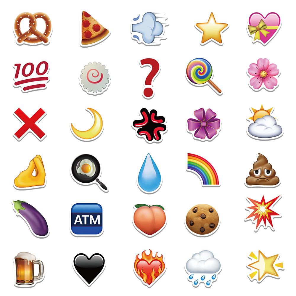 60张平板diy防水装饰机手板手水杯emoji笔记本电脑笔记本个性小贴纸