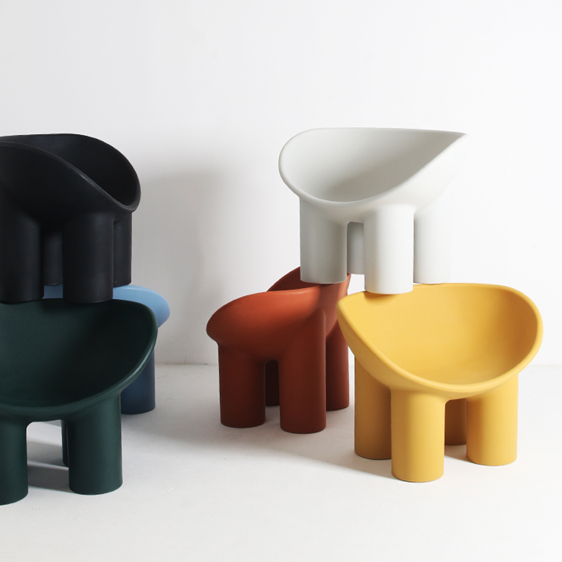 网红大象腿椅子北欧设计师休闲家用单人沙发创意简约可爱儿童椅