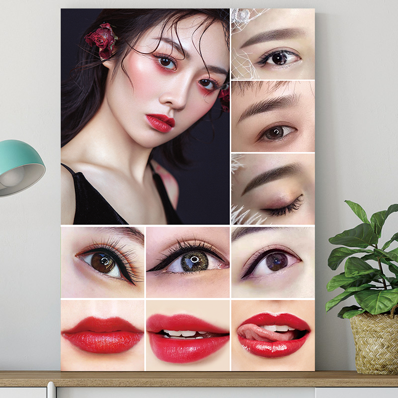 韩式半永久纹绣海报美容院微整形美美甲宣传广告写真