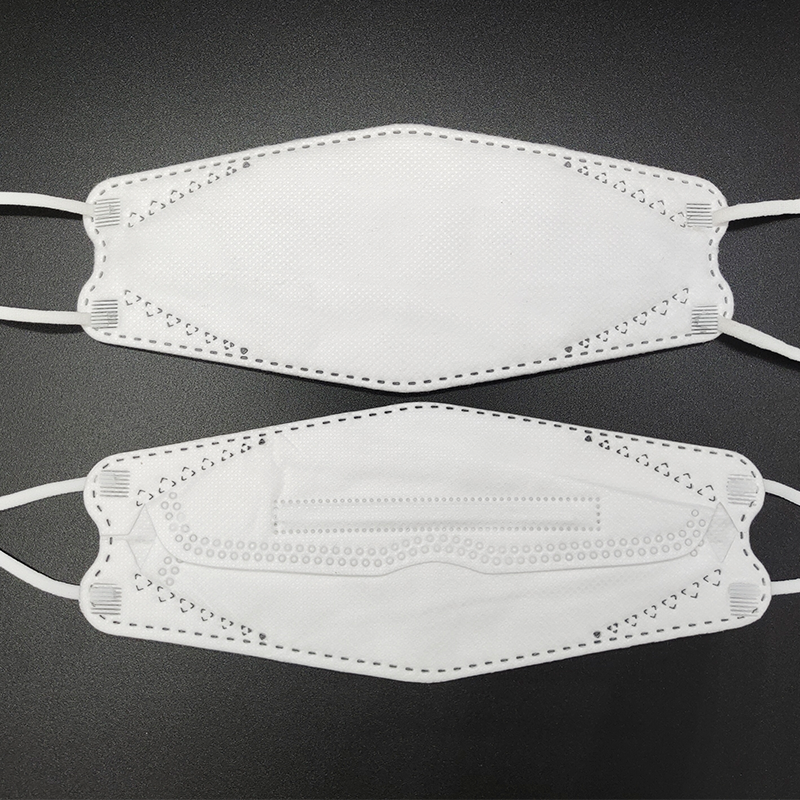 kn95柳叶型鱼嘴折叠型一次性防护口罩3d立体独立口罩