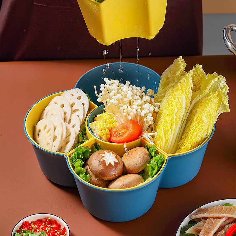 火锅盘子菜盘火锅店专用蔬菜拼盘装菜收纳餐具盘