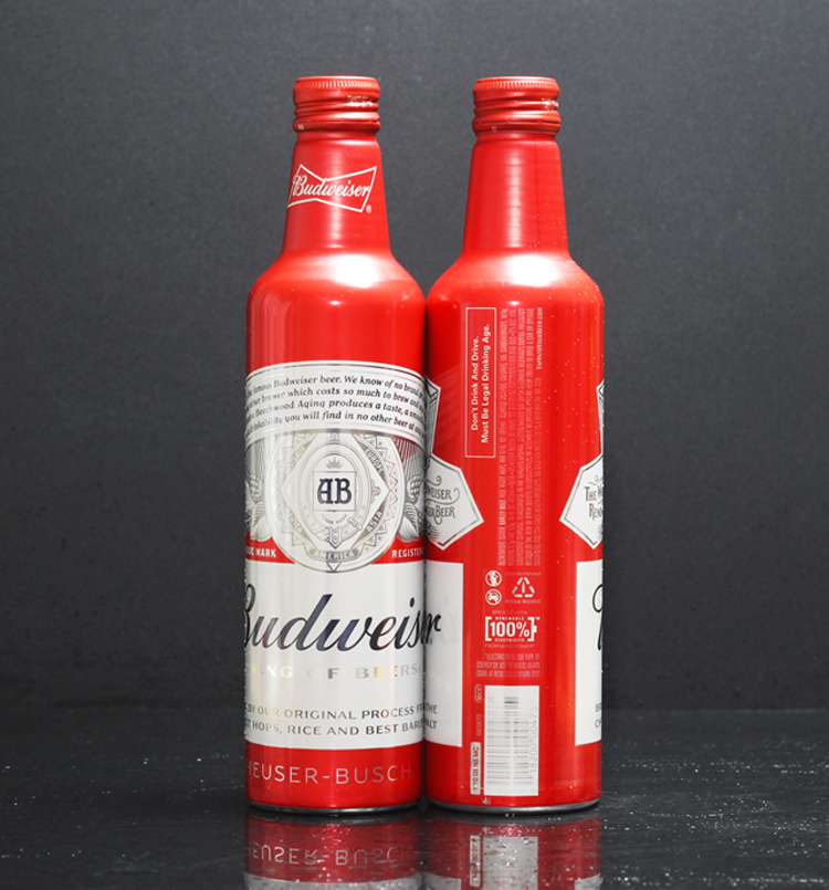 百威铝罐铝瓶进口budweiser旋盖经典红色啤酒473ml啤酒