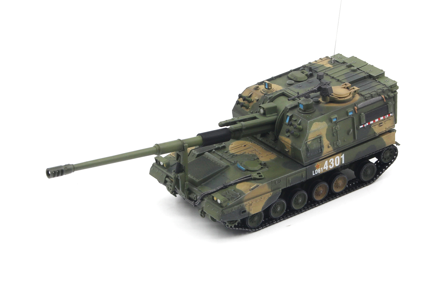 unistar中国陆军plz05履带自行榴弹炮合金成品战车坦克