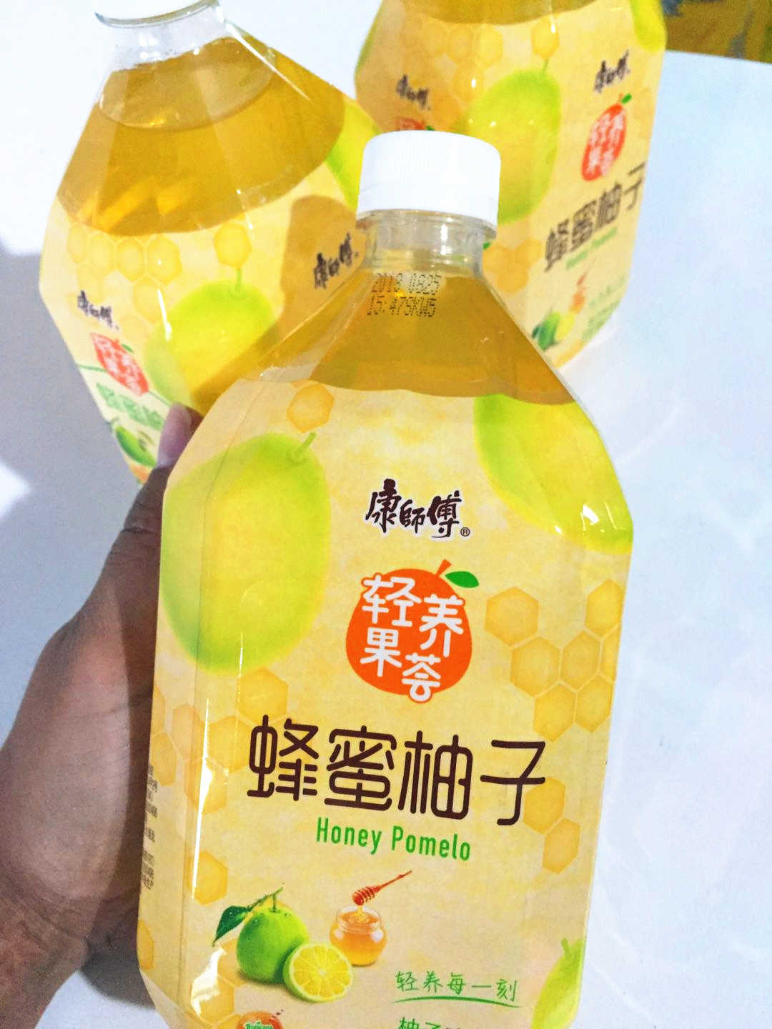 康师傅蜂蜜柚子茶茶饮料1升8瓶经济装多省包邮康师傅饮料