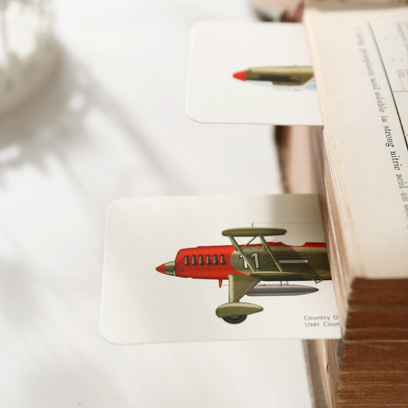 书签礼物老式小礼军事收藏飞机同学朋友战斗机笔记本