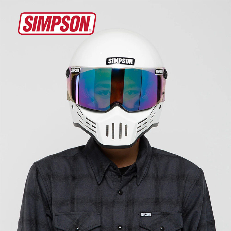 镜片simpson辛普森m30sb13不法之徒bandit头盔原厂黑色风镜