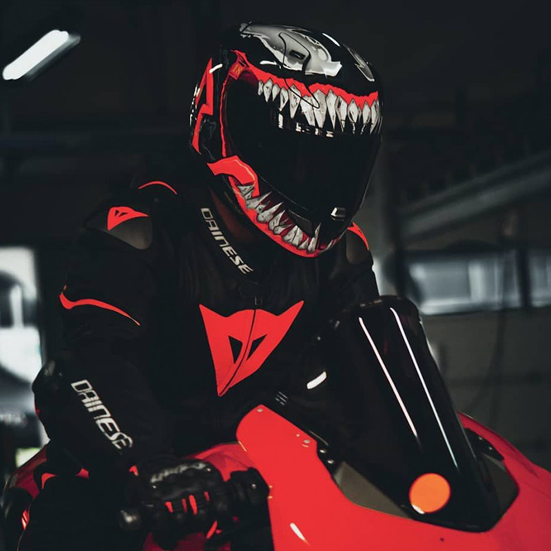 hjc摩托车头盔毒液2代1代小丑碳纤公路赛车摩托车头盔