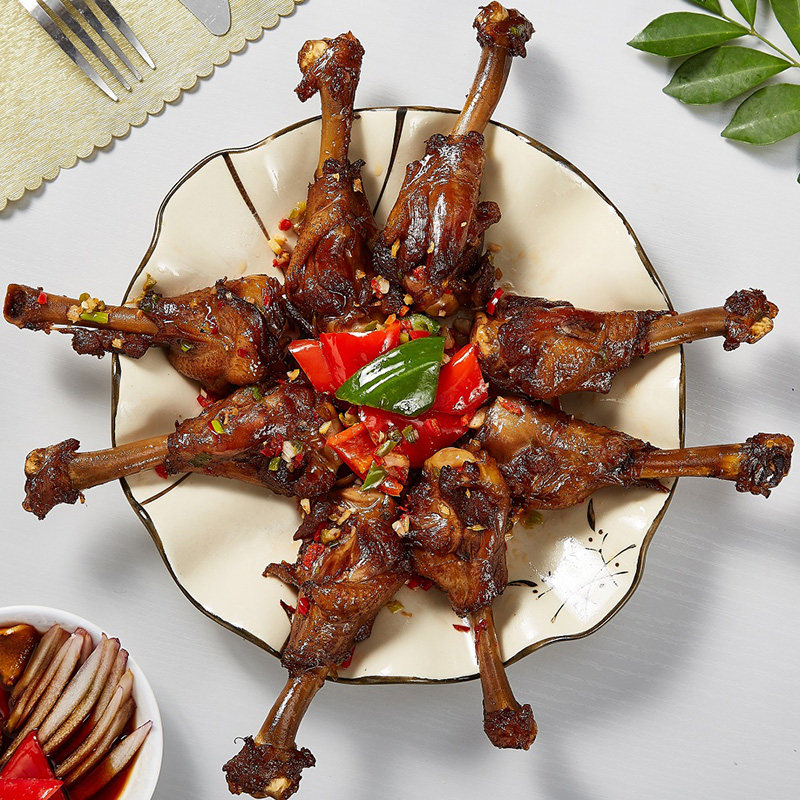 味极新款兴旺椒盐黄金寸骨下酒菜熟食腌制半成品半成品肉类