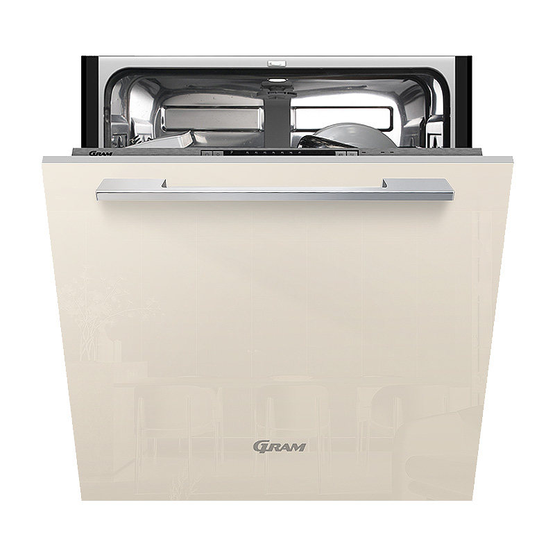 grams80w洗碗机白色家用嵌入式14套烘干uv菌银洗碗机