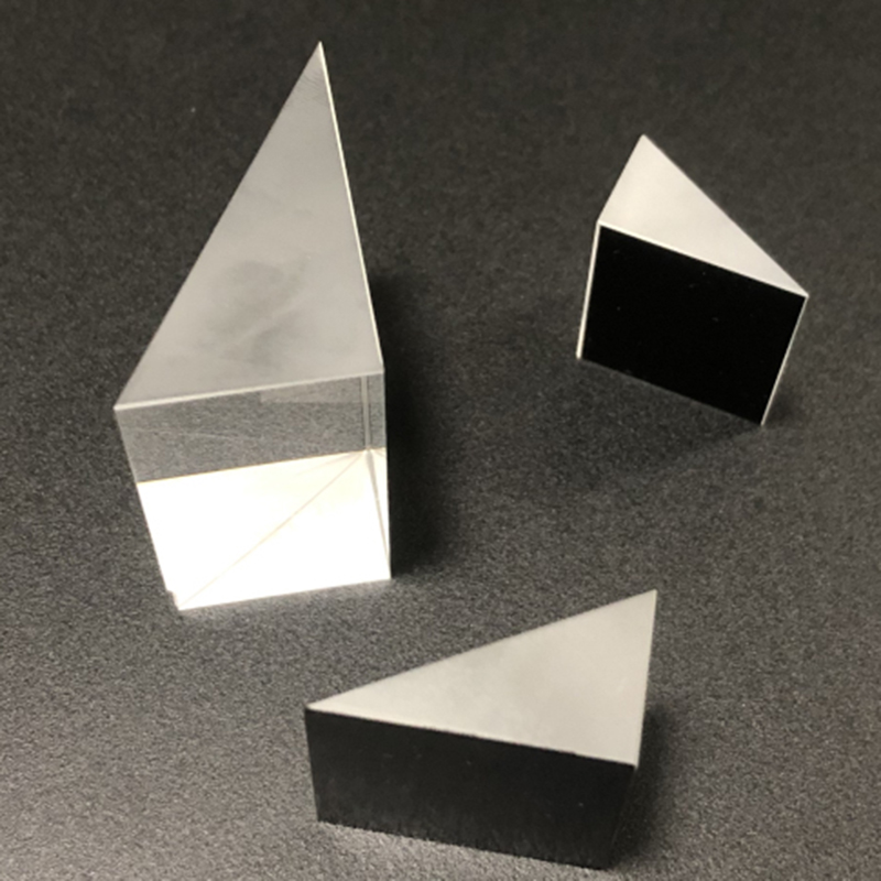 三棱镜直角30度60度90度懒人人眼镜片加工定制教学仪器