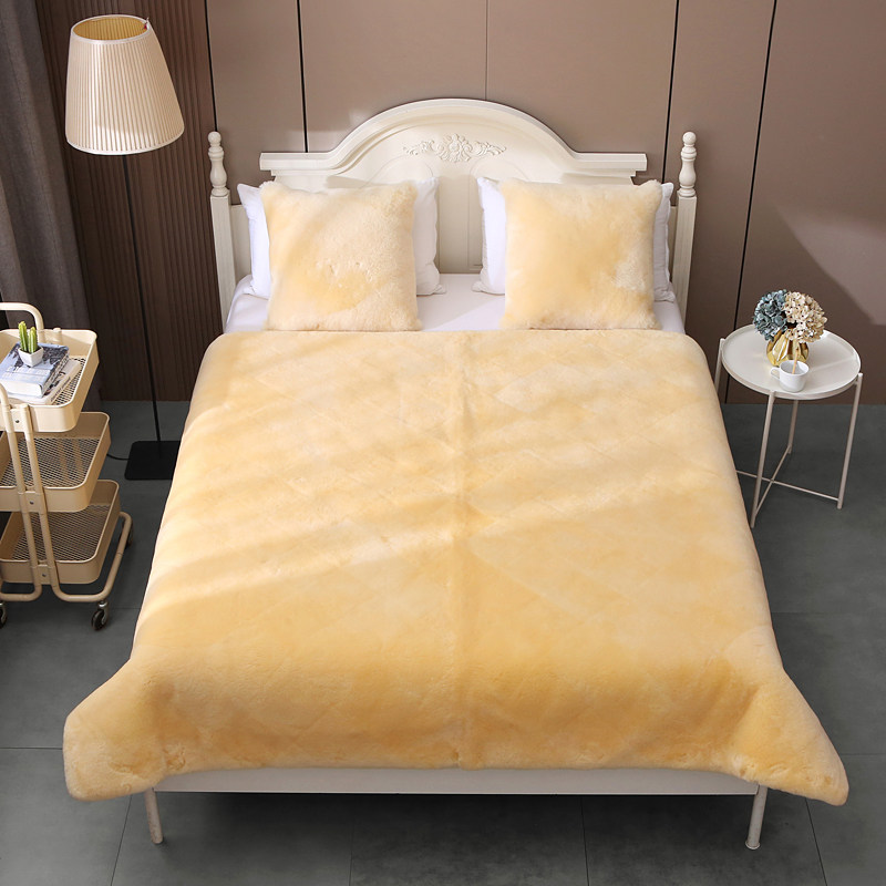 床褥纯羊羊毛床垫北欧ins榻榻米床毯冬季加厚床垫