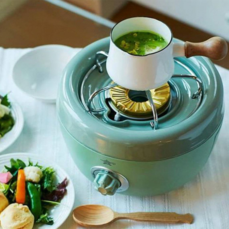 日本进口千石阿拉丁便携式户外燃气炉卡式炉家用烧烤炉野外烤肉炉