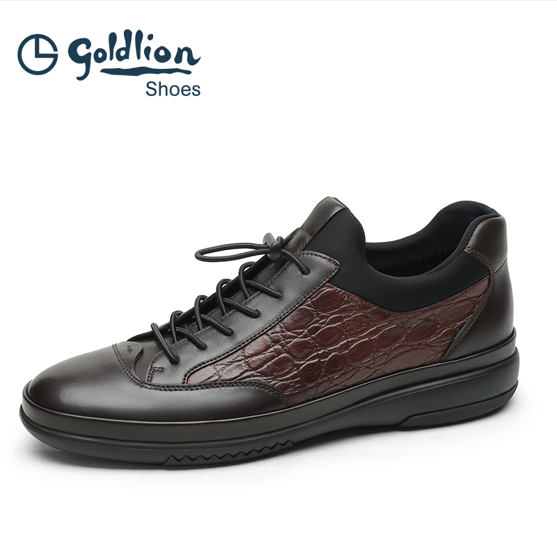 金利来男鞋22年四季轻便休闲皮鞋男户外日常休闲鞋时尚男士加州鞋