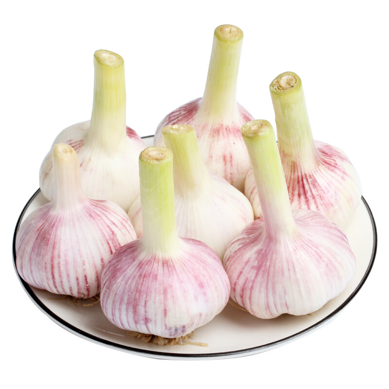 2020年鲜蒜头新鲜大蒜头湿蒜5斤新蒜头河南杞县非10干蒜紫皮白皮