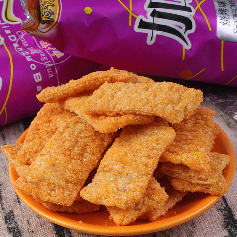 狗牙儿味加锅巴8090儿时怀旧膨化食品休闲好吃不贵膨化食品