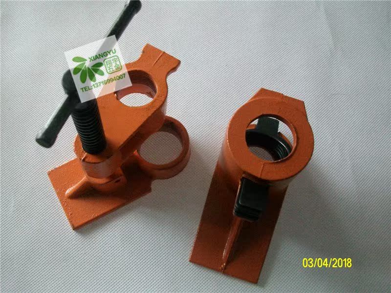 木工水管钢管管夹1寸连夹固定夹具加宽拼板g