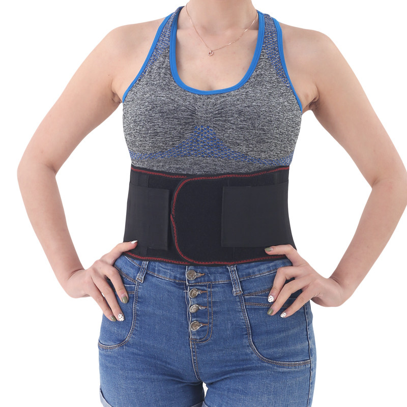 双层绷带护腰固定腰椎间盘自发发热曲度钢板四季护具器械