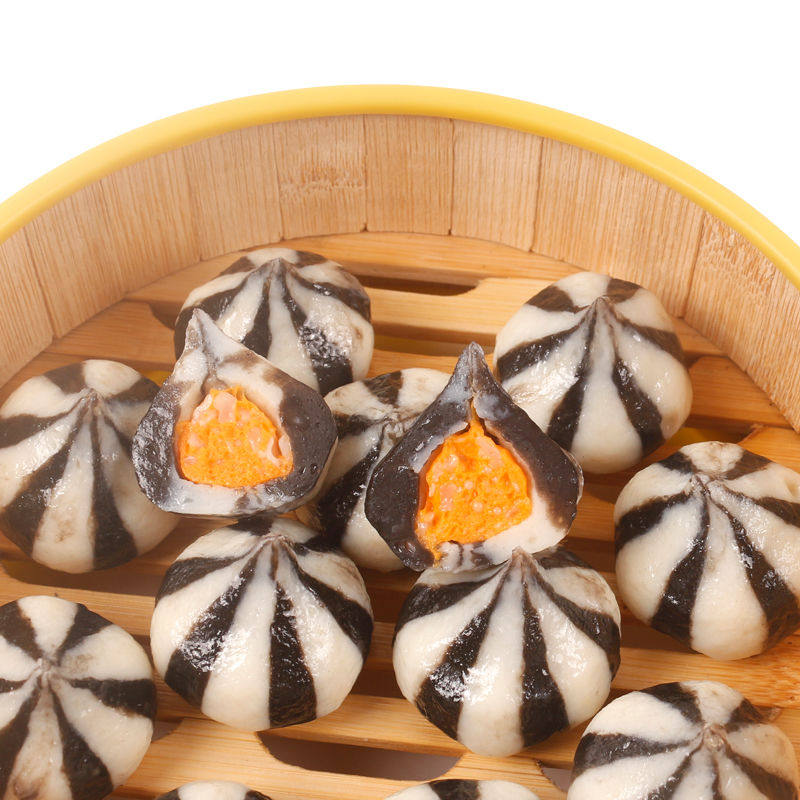 墨鱼包拉士冷冻食品墨汁鱼丸小吃关东火锅鱼丸