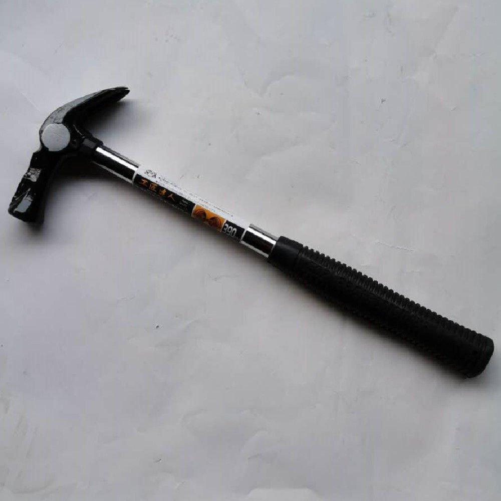 日式钢管柄鹤羊角带磁吸钉起防滑钢锤铝膜专用电工锤