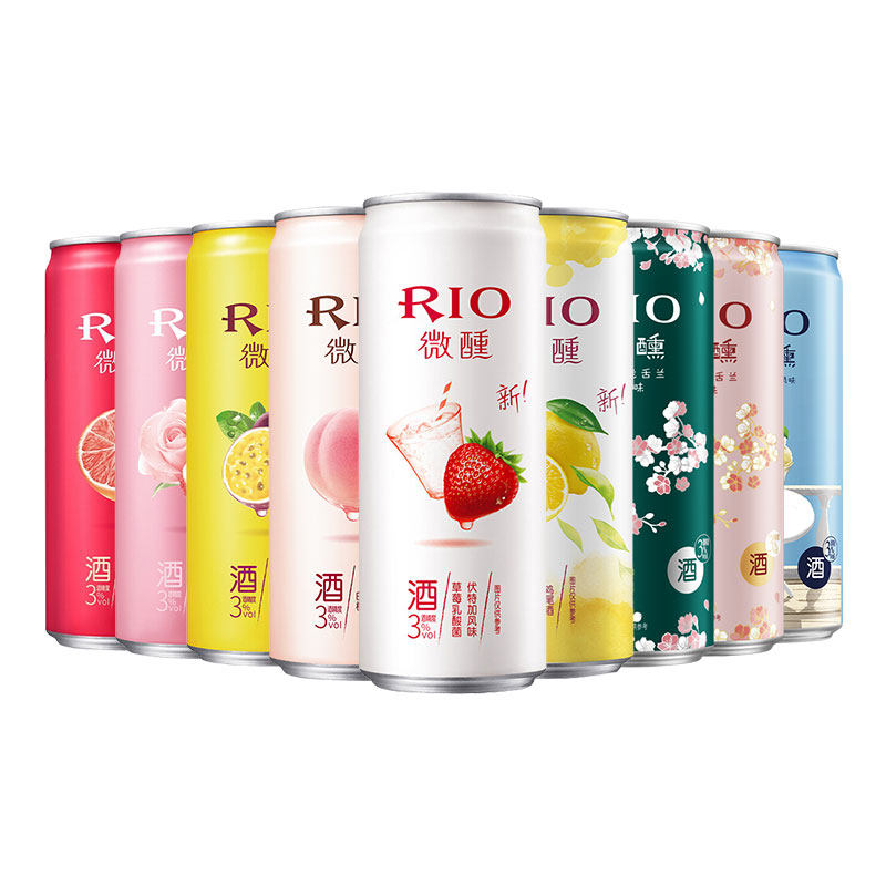 rio锐澳微醺樱花限定预调鸡尾酒rio锐欧整箱洋气泡酒果酒少女饮料