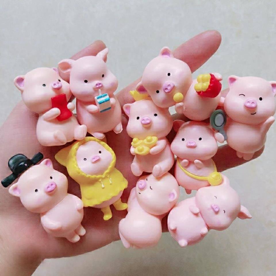 小猪盲盒袋摆件便宜可爱男女女生礼物网红抖音创意玩偶