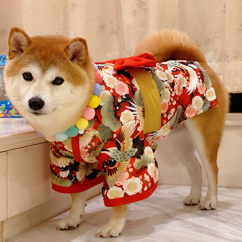 狗狗衣服和服网红秋冬新品可爱中小型犬日宠物用品宠物服装