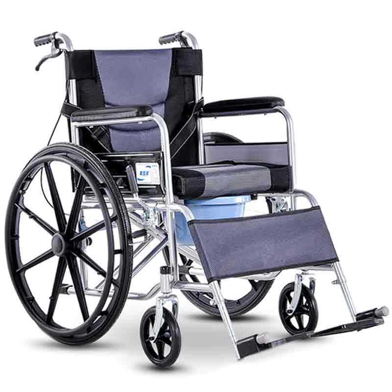 衡互邦轮椅折叠轻便老人坐便器小型老年人手推残疾人轮椅