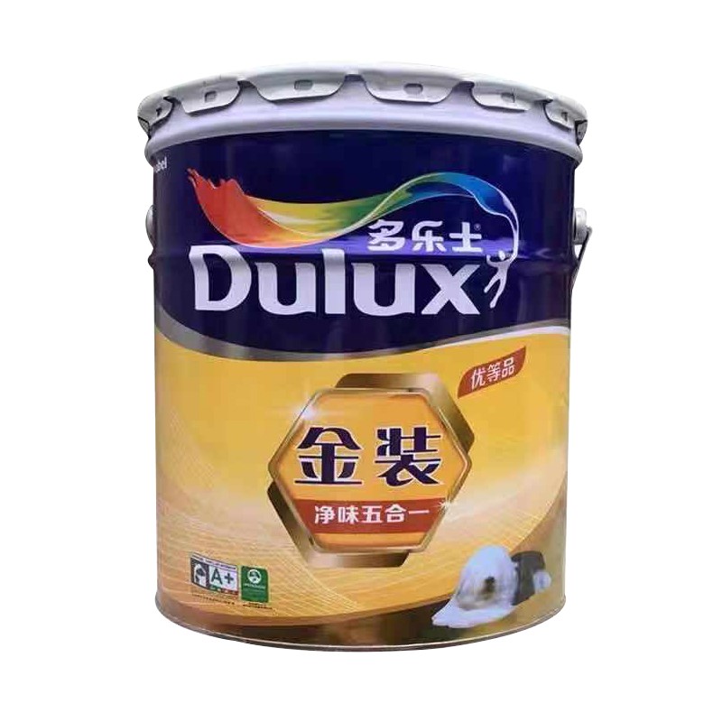 原装多乐士乳胶漆金装净味五合一环保墙面漆室内家用自刷白色涂料