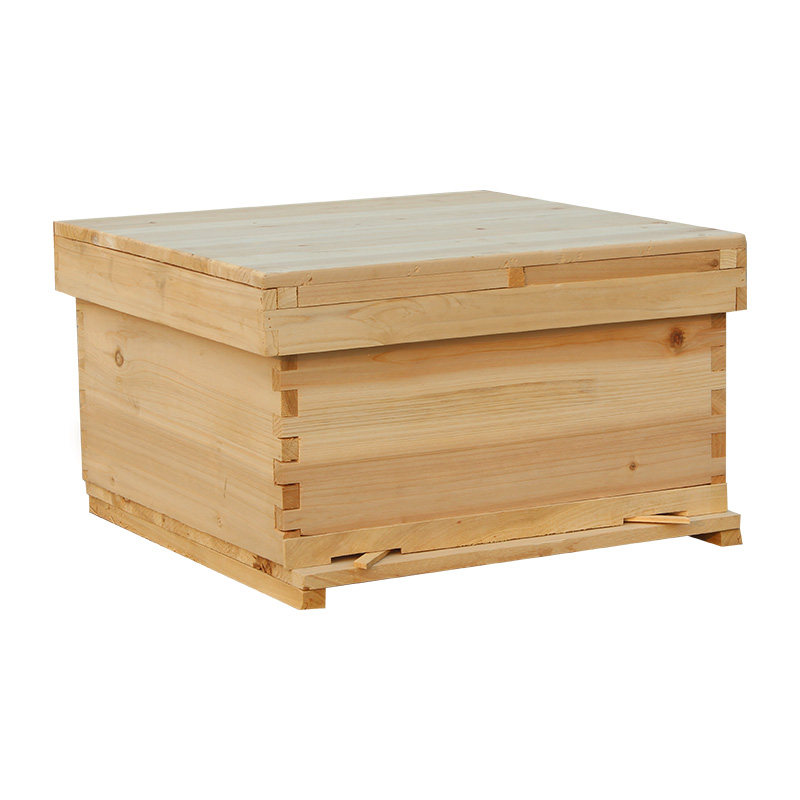 了蜂大哥中蜂蜂箱全套十框杉木煮蜡标准峰桶意蜂七框活底蜜蜂箱批发