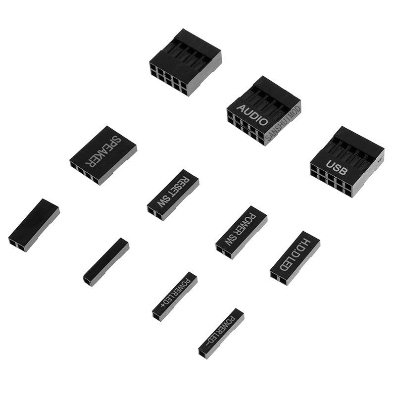 电脑io线胶杜邦254端子主板跳线插头机箱连接器