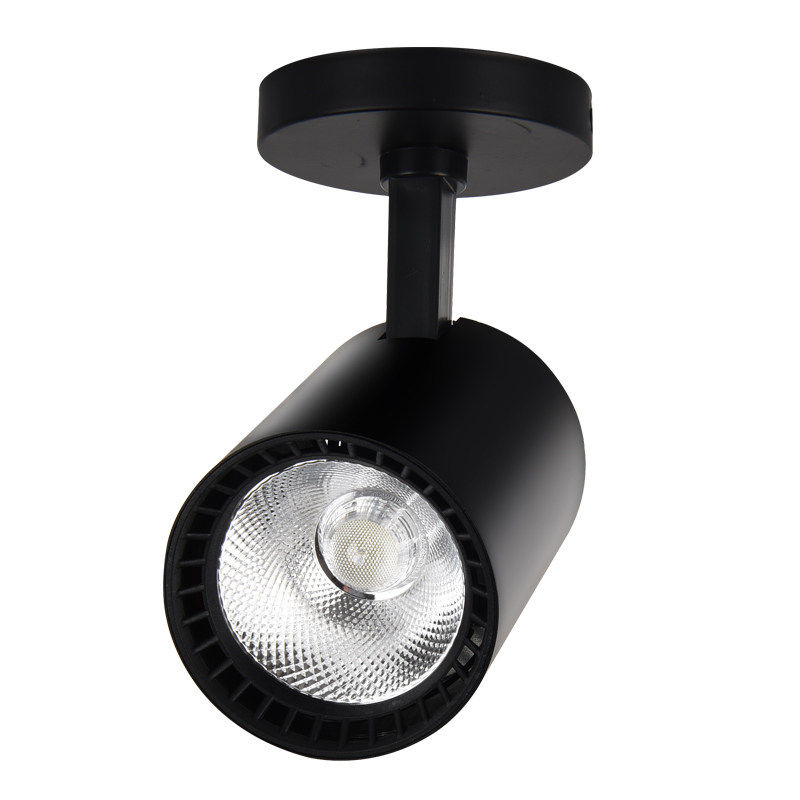 射灯明装画廊聚光灯吸顶超亮开孔背景墙cob单灯射灯