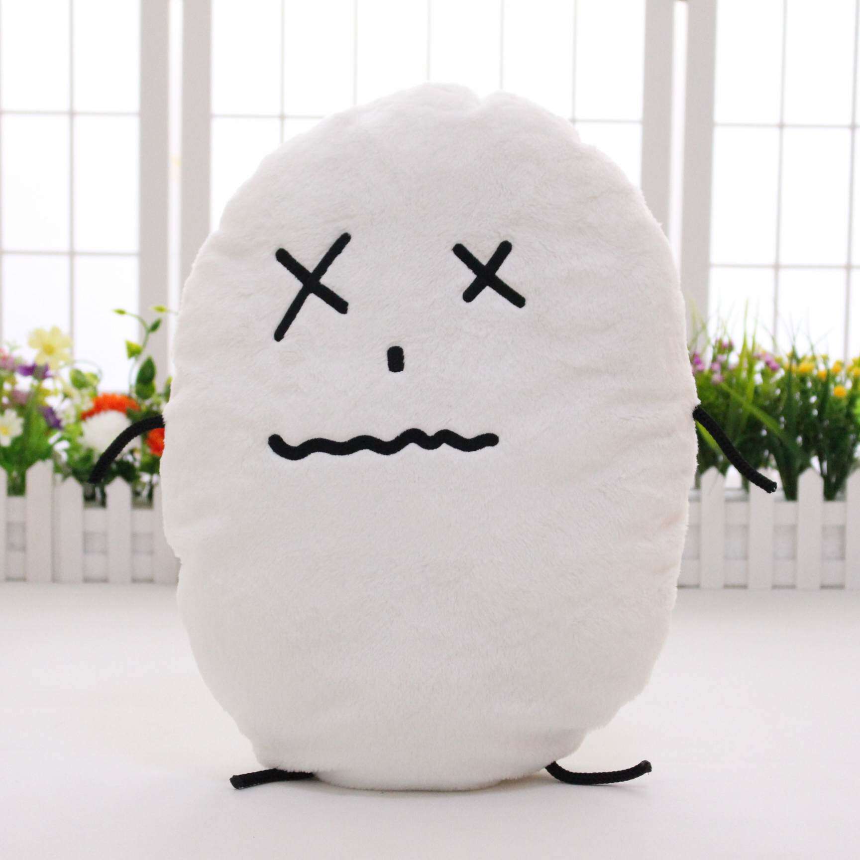 mamo宫野真守迷样大米粒人可爱抱枕靠枕公仔玩偶颜文字表情包周