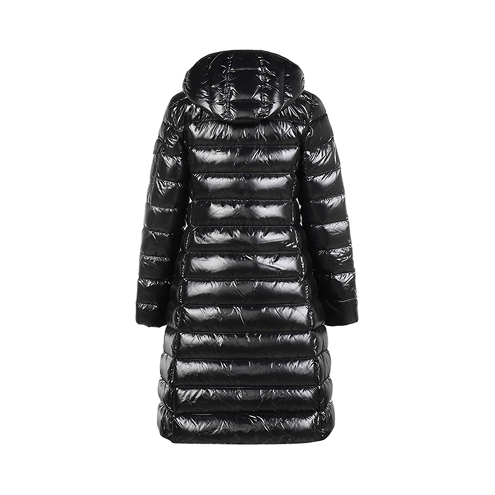moncler蒙口盟可女士moka黑色长款羽绒服羽绒服