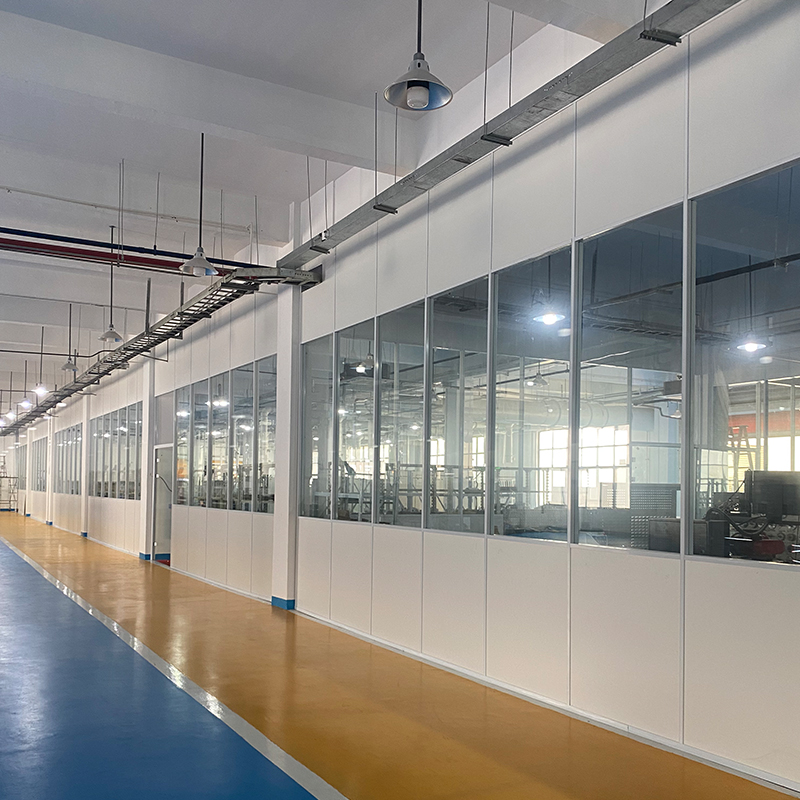 隔断隔间高隔间板式车间厂房玻璃钢化玻璃双层单双层高隔断
