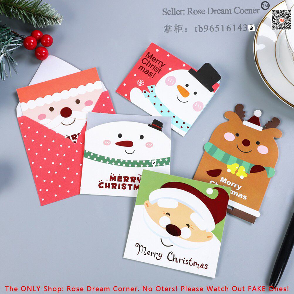 2022minichristmasgreetingcardnewyearluckygiftcards