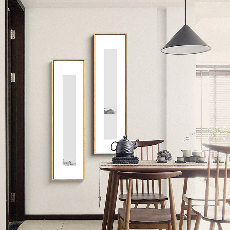 空白装饰画壁画挂画会所展厅餐厅文艺时间中式现代装饰画