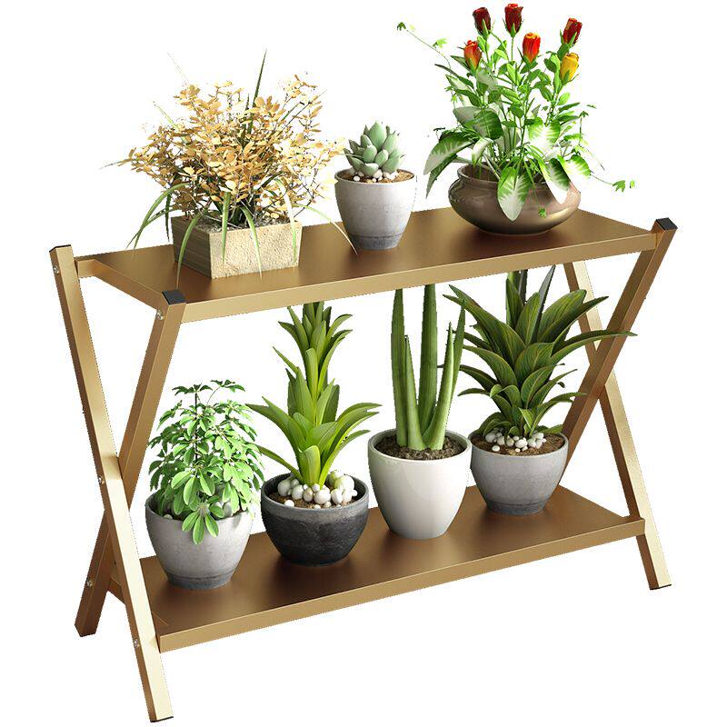 花架子客厅阳台落地式现代简约两层室内多肉花架铁艺花架