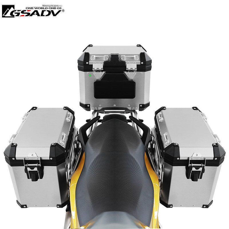 适用于摩托车f900xr三箱尾箱边箱保险杠护杠铝合金改装摩托车尾箱