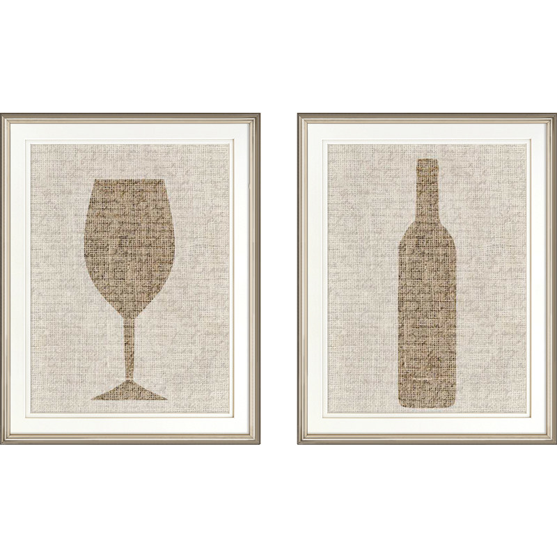 现代简美亚麻葡萄酒装饰画玄关餐厅过道轻奢艺术现代装饰画