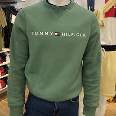 Tommy Hilfiger汤米代购男青年圆领长袖休闲卫衣经典潮流套头衫