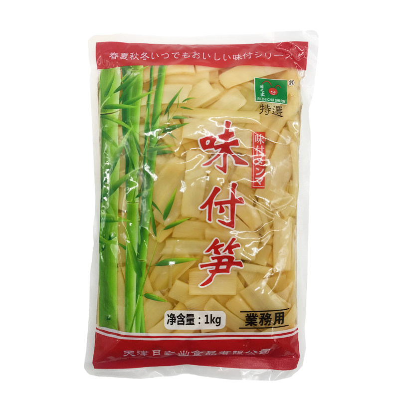 日之出味付调味笋片1kg日式拉面即食麻笋日本拉面竹笋干味付麻笋