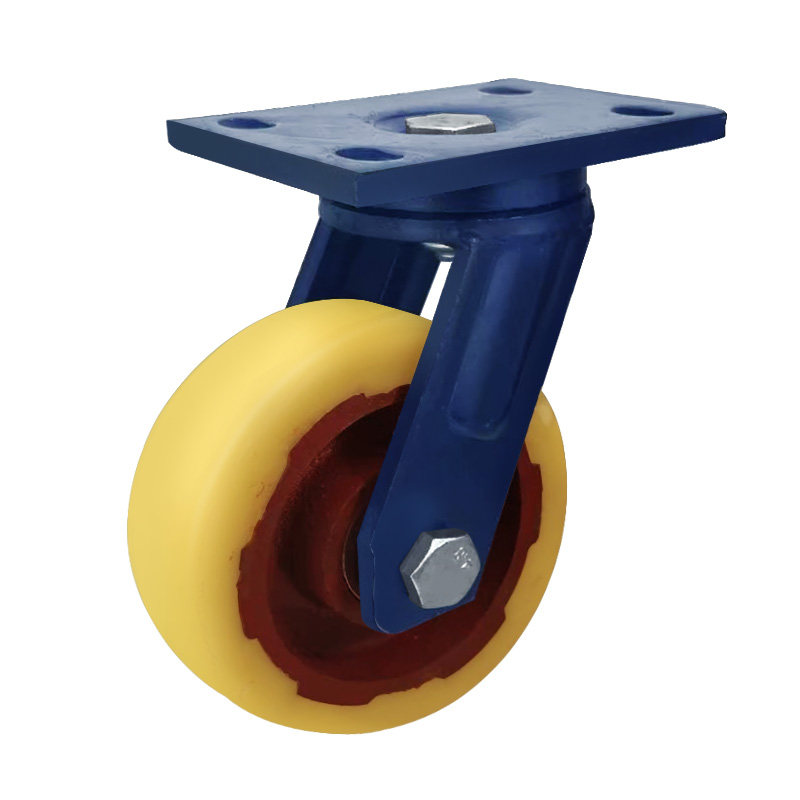 超重型铁芯尼龙轮子载重1吨推车轮子4寸5寸6寸8寸万向轮承重脚轮 - 世