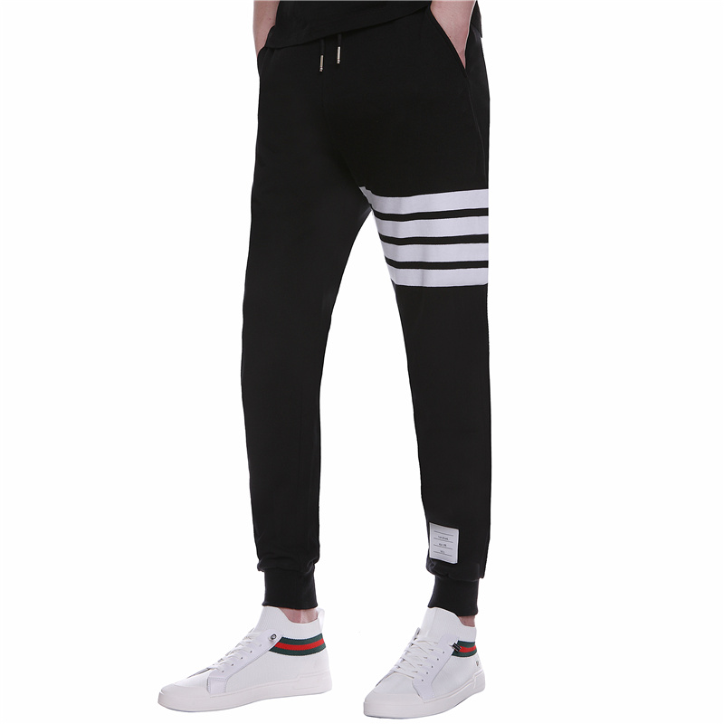 Thom Browne汤姆布朗四道杠TB网红款休闲时尚长裤卫裤束脚裤男士