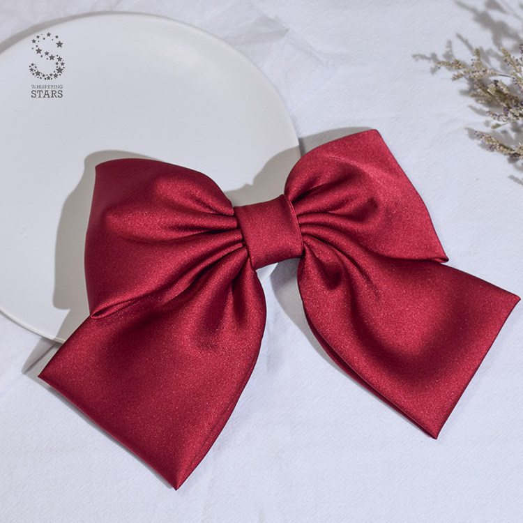 星语饰品缎面周扬清同款韩版发夹后脑勺顶夹马尾发饰