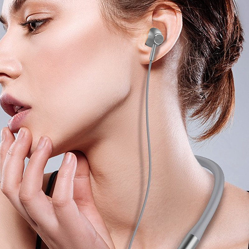 无线运动蓝牙耳机颈挂脖式女生跑步游戏双耳超长待机续航半入耳式适用