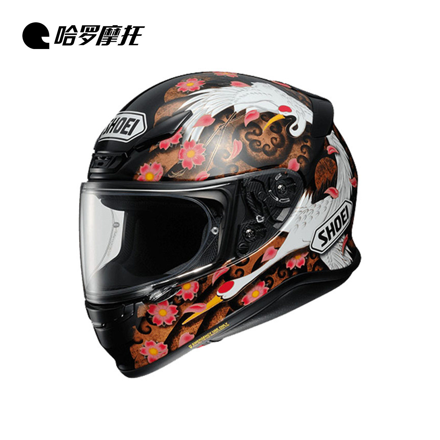 日本shoei全盔z7招财猫仙鹤自来电源现货摩托车摩托车头盔