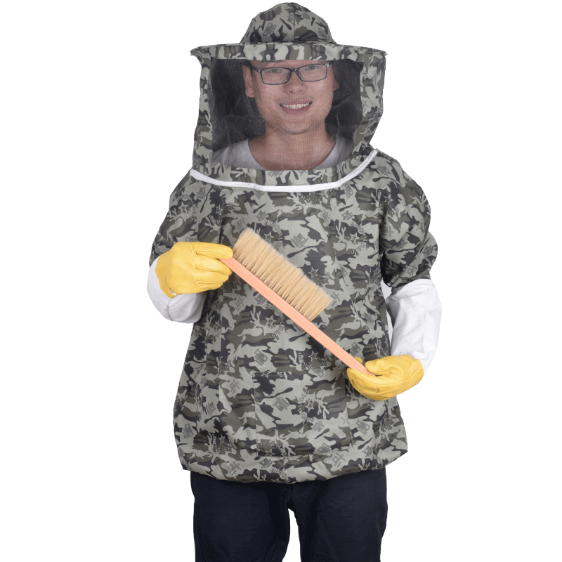 养蜂服半身防蜂衣透气带蜂帽取蜂蜜防护工具养蜜蜂专用衣服全套