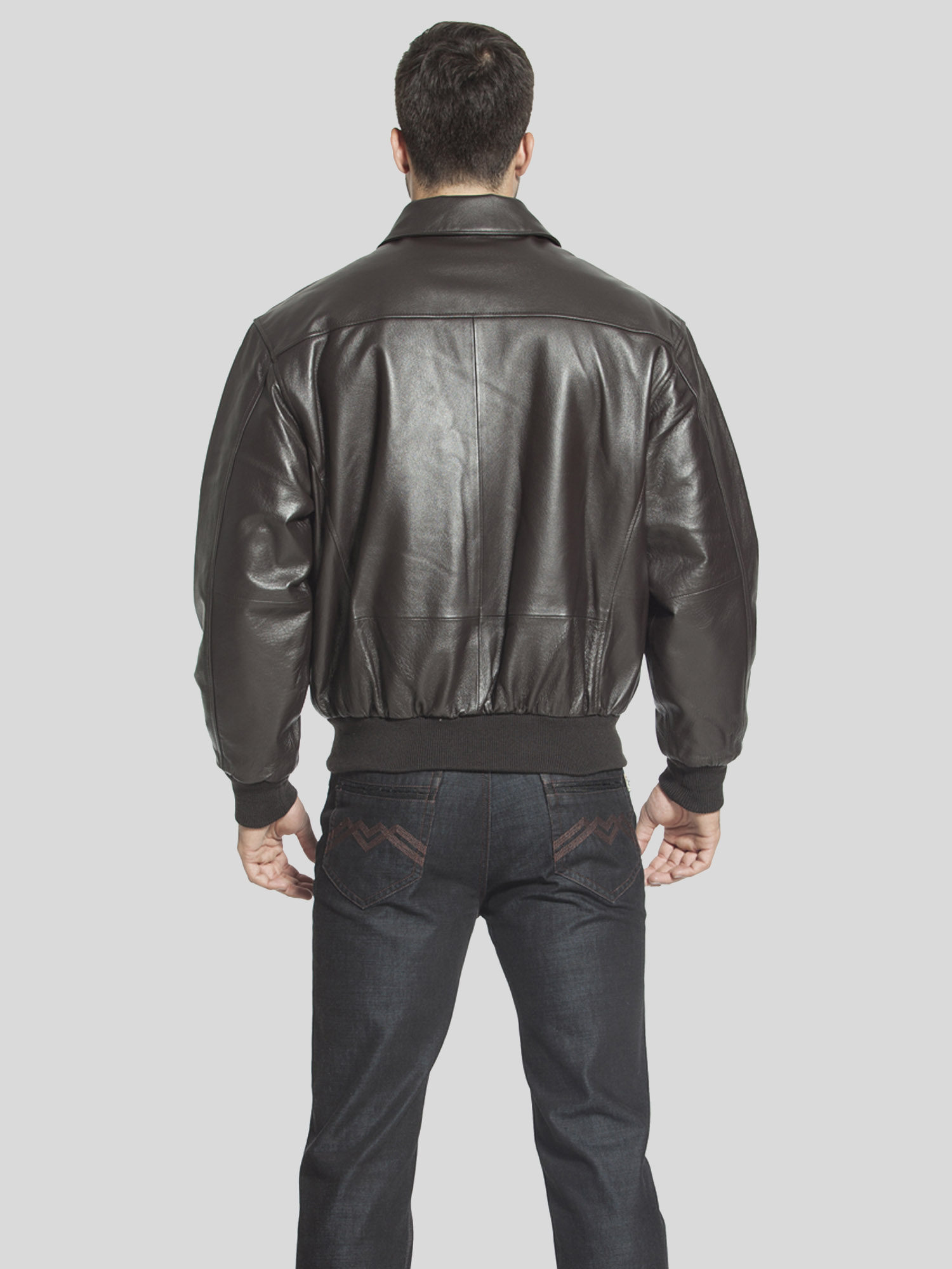 luxurylane男士皮衣二战经典a2真皮飞行夹克皮衣